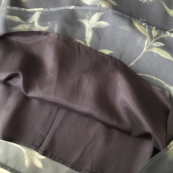 CHARTER CLUB Floral Maxi Dress Purple Sheer Short Sleeve Women’s Plus Size 20 2X - Picture 14 of 16